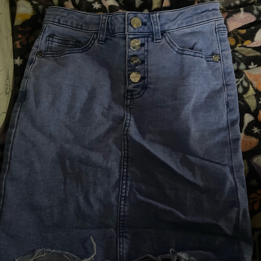 jean skirt